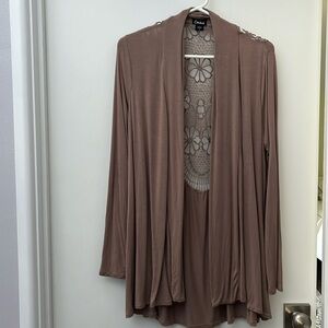 Open lightweight knit top